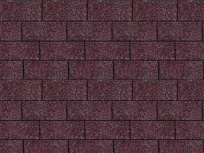 Karibu Dachschindeln Rechteck dunkelrot 11 Pakete