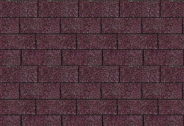 Karibu Dachschindeln Rechteck dunkelrot 11 Pakete