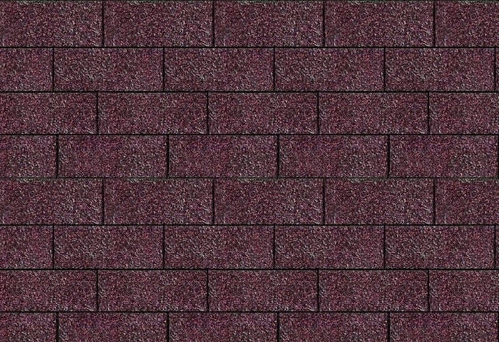 Karibu Dachschindeln Rechteck dunkelrot 12 Pakete