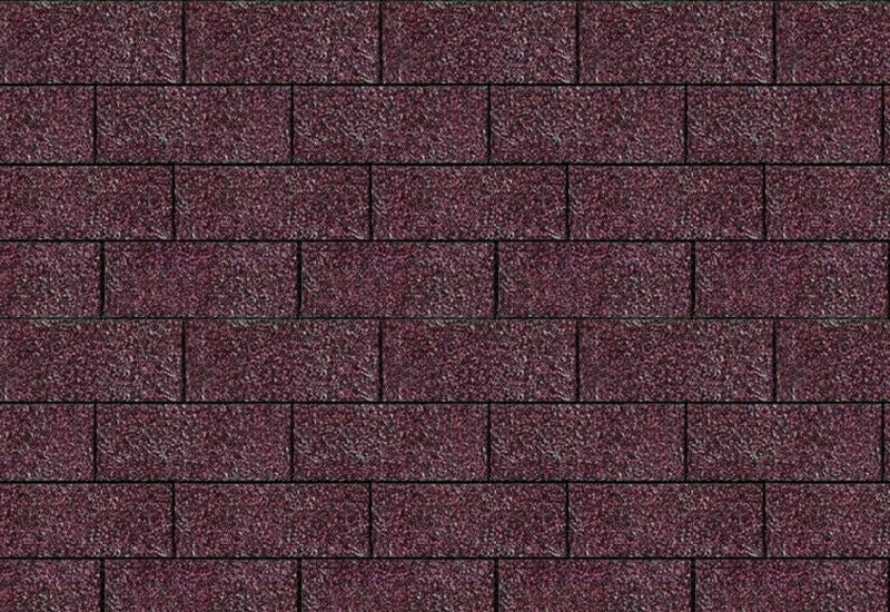 Karibu Dachschindeln Rechteck dunkelrot 15 Pakete