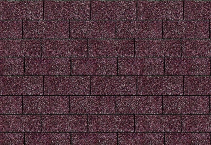 Karibu Dachschindeln Rechteck dunkelrot 15 Pakete