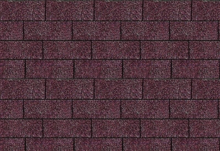 Karibu Dachschindeln Rechteck dunkelrot 15 Pakete