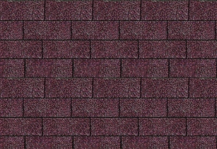 Karibu Dachschindeln Rechteck dunkelrot 16 Pakete