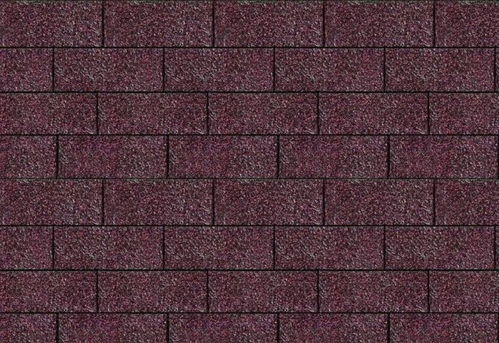 Karibu Dachschindeln Rechteck dunkelrot 17 Pakete