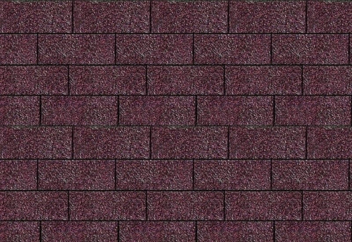 Karibu Dachschindeln Rechteck dunkelrot 18 Pakete