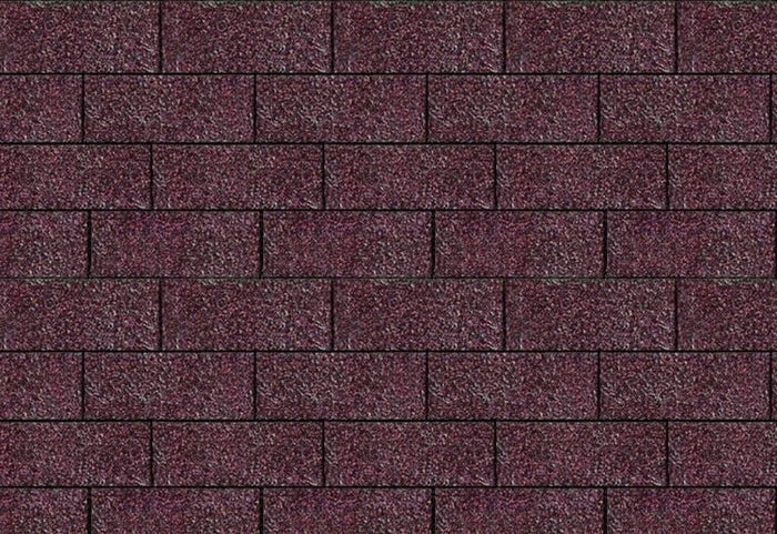 Karibu Dachschindeln Rechteck dunkelrot 19 Pakete