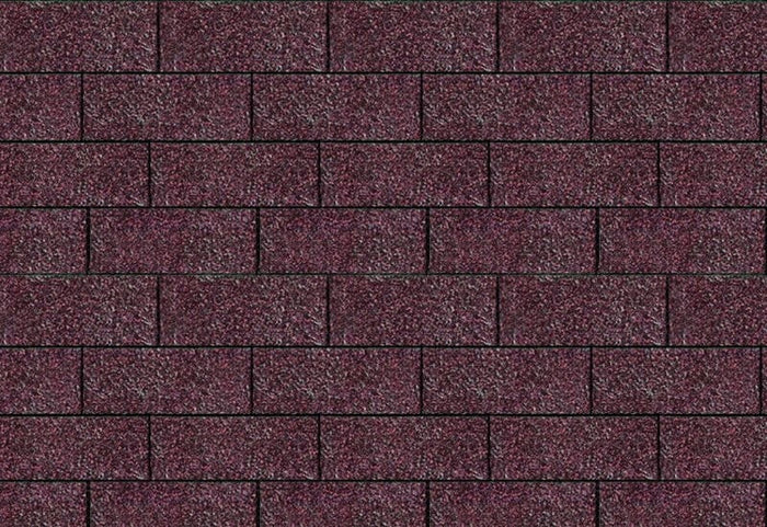 Karibu Dachschindeln Rechteck dunkelrot 2 Pakete