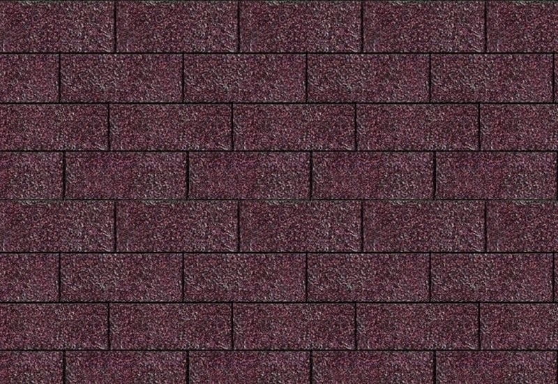 Karibu Dachschindeln Rechteck dunkelrot 20 Pakete