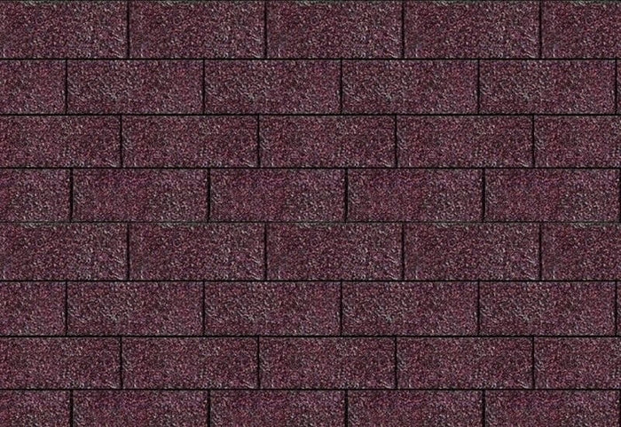 Karibu Dachschindeln Rechteck dunkelrot 20 Pakete