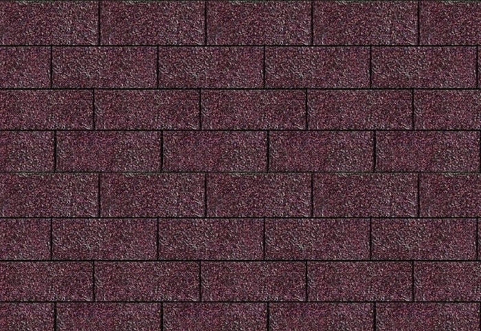 Karibu Dachschindeln Rechteck dunkelrot 27 Pakete