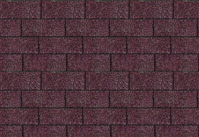 Karibu Dachschindeln Rechteck dunkelrot 3 Pakete