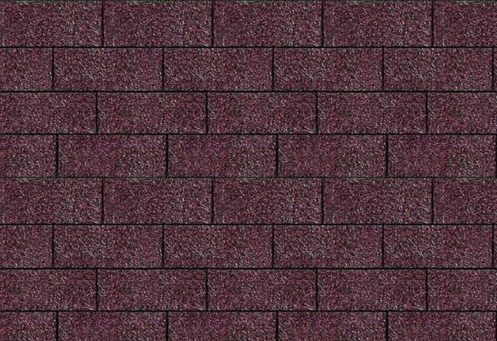 Karibu Dachschindeln Rechteck dunkelrot 5 Pakete