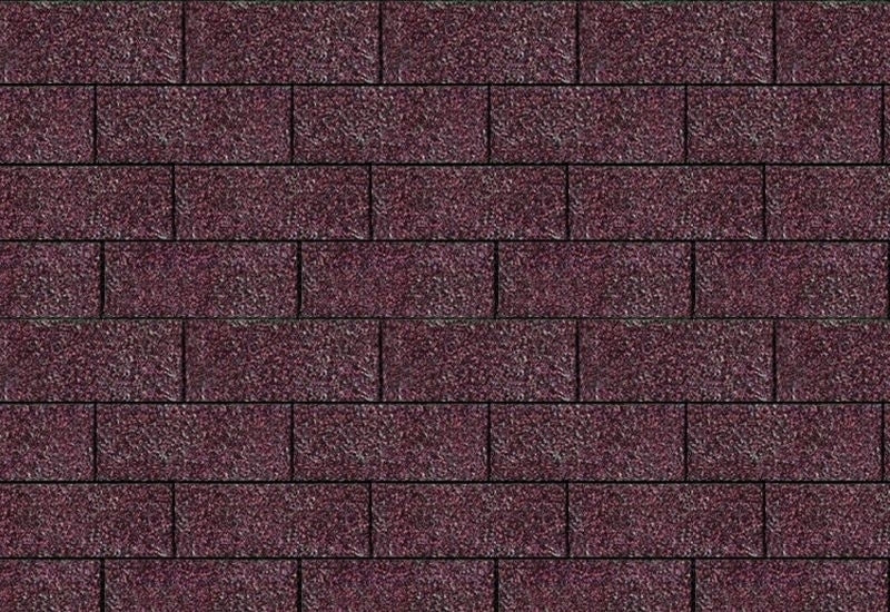 Karibu Dachschindeln Rechteck dunkelrot 6 Pakete