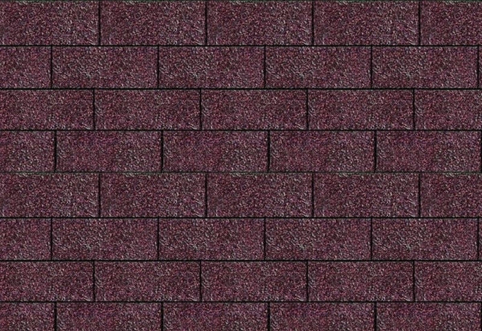 Karibu Dachschindeln Rechteck dunkelrot 6 Pakete