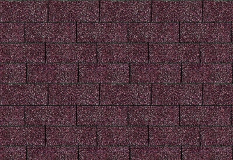 Karibu Dachschindeln Rechteck dunkelrot 8 Pakete