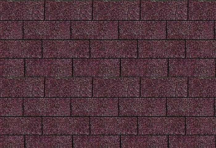 Karibu Dachschindeln Rechteck dunkelrot 8 Pakete