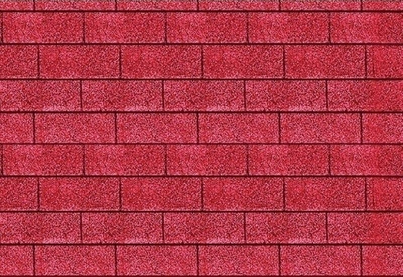 Karibu Dachschindeln Rechteck rot 21 Pakete