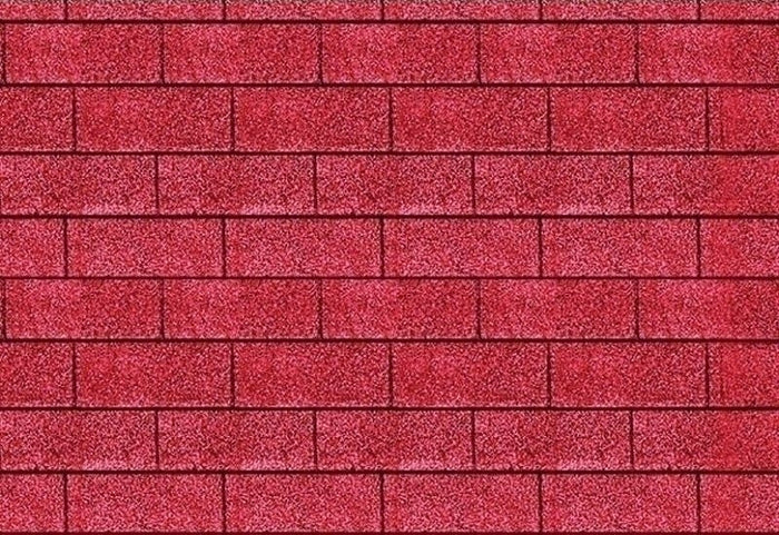 Karibu Dachschindeln Rechteck rot 21 Pakete