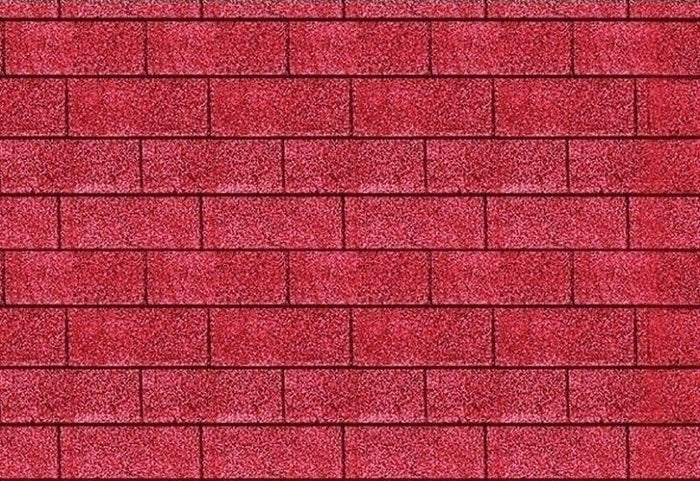 Karibu Dachschindeln Rechteck rot 27 Pakete