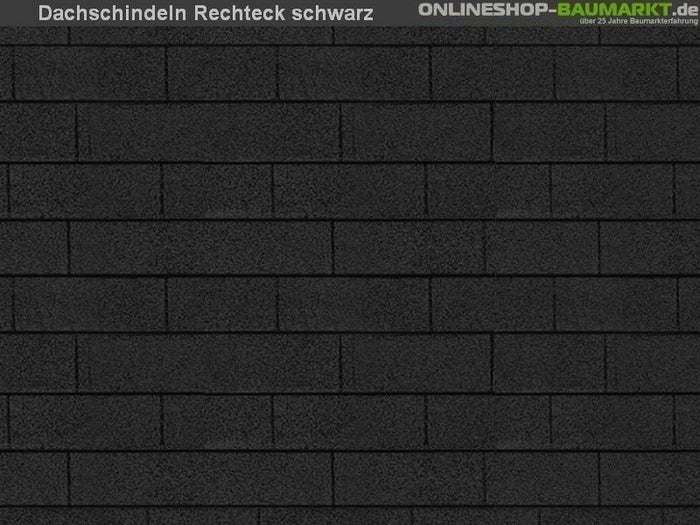 Karibu Dachschindeln Rechteck schwarz 1 Paket