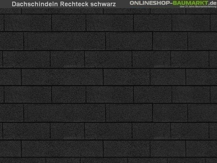 Karibu Dachschindeln Rechteck schwarz 14 Pakete
