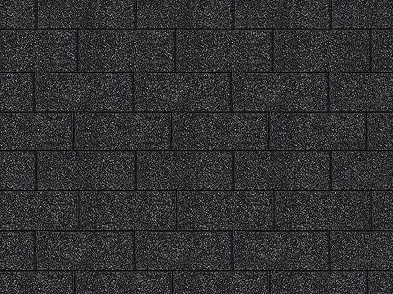 Karibu Dachschindeln Rechteck schwarz