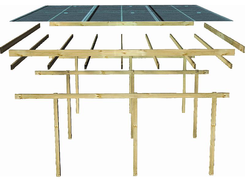 Karibu Doppelcarport ECO 1 Variante A kdi