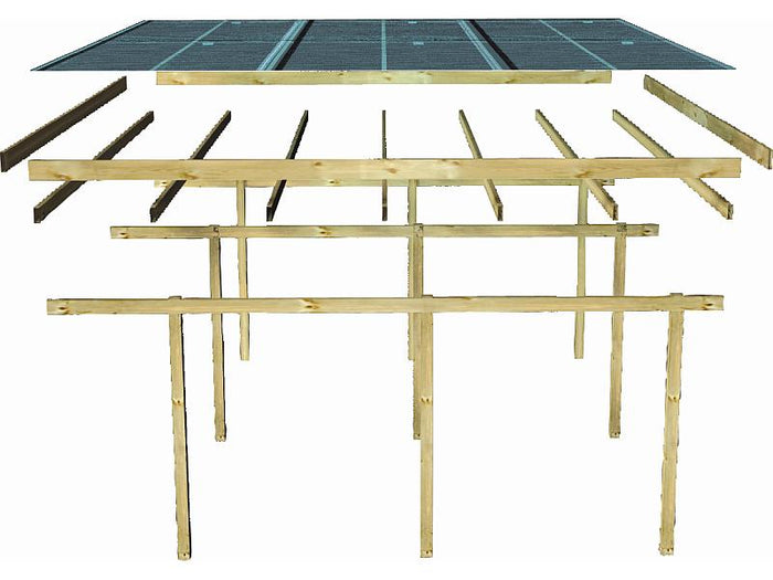 Karibu Einzelcarport ECO 1 Variante A kdi