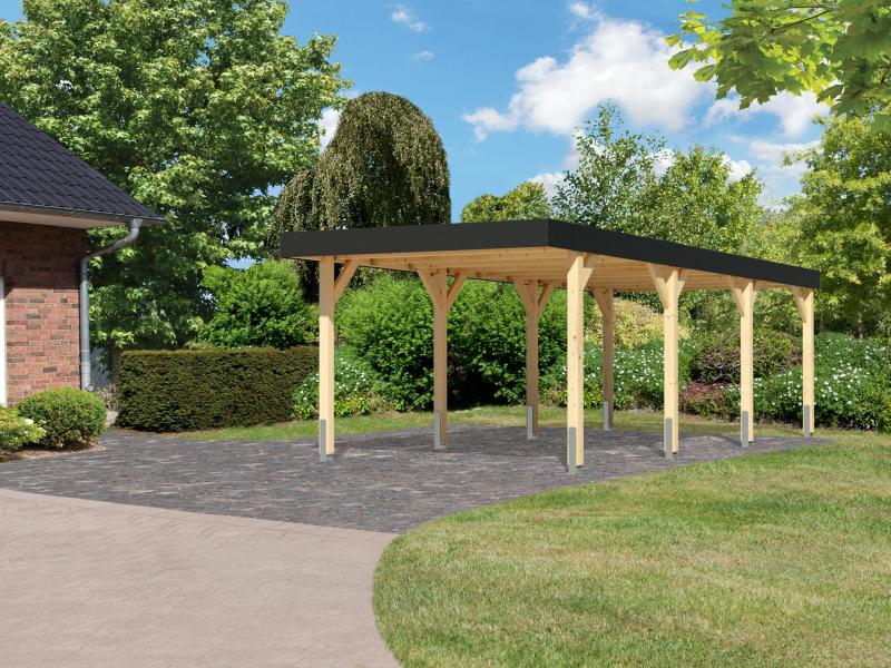 Karibu Einzelcarport Leimholz 2