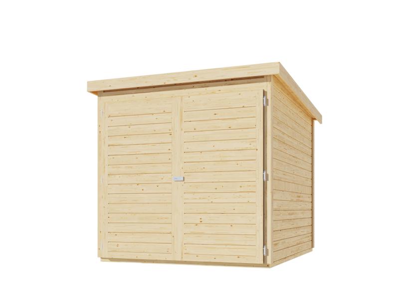 Karibu Fahrradgarage 3, natur 19 mm