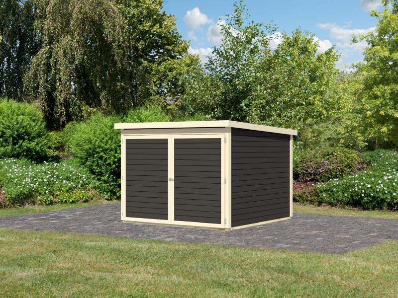 Karibu Fahrradgarage 4, terragrau, 19 mm