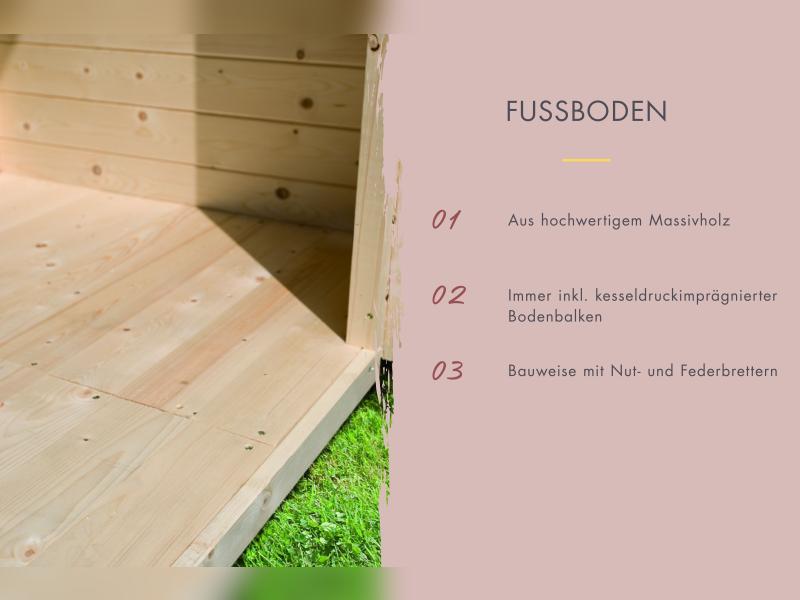 Karibu Fasssauna 1, 38 mm-  inkl. 9 kW Bioofen externe Steuerung