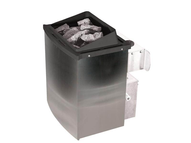 Karibu Fasssauna 1, 38 mm-  inkl. 9 kW Ofen integr. Steuerung