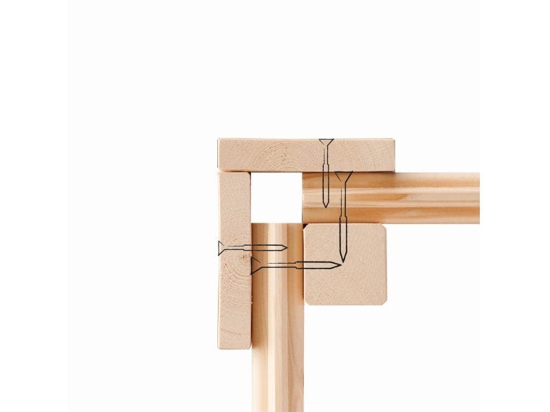 Karibu Gartenhaus Amberg 4 terragrau