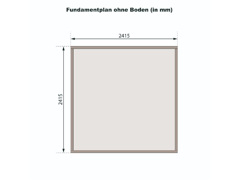 Karibu Gartenhaus Amberg 4 terragrau