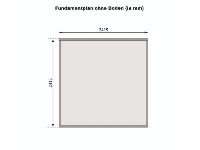 Karibu Gartenhaus Amberg 4 terragrau