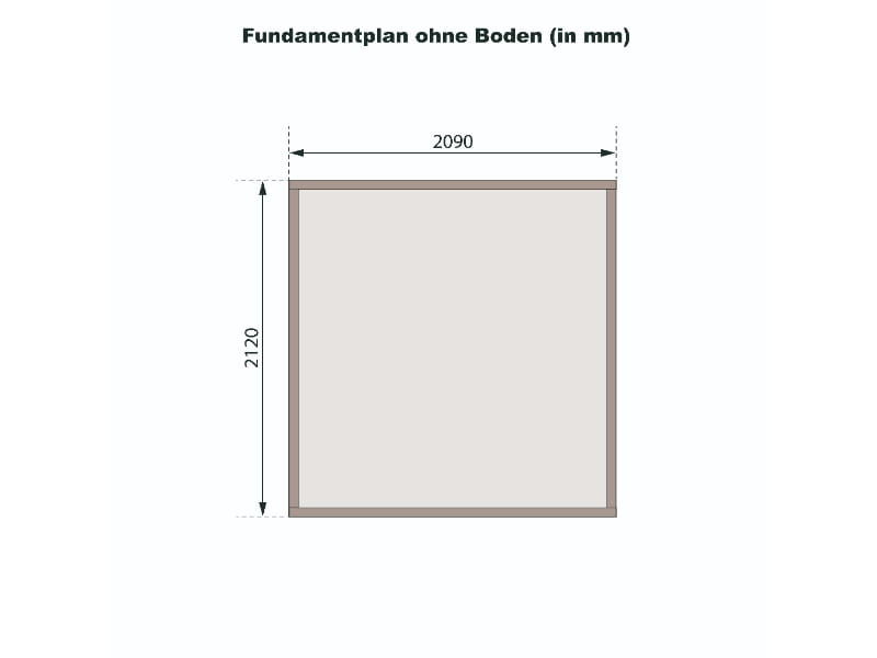 Karibu Gartenhaus Askola 2 terragrau 19 mm