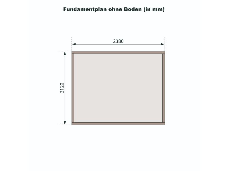 Karibu Gartenhaus Askola 3 natur 19 mm