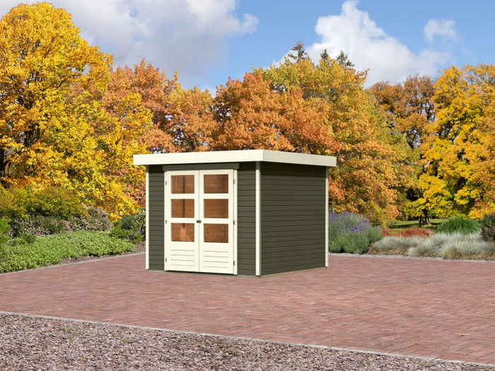 Karibu Gartenhaus Askola 3,5 terragrau 19 mm