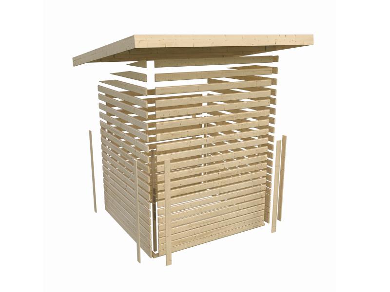 Karibu Gartenhaus Askola 4 natur 19 mm