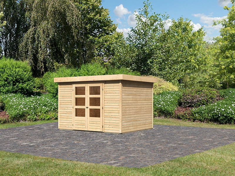 Karibu Gartenhaus Askola 5 natur 19 mm