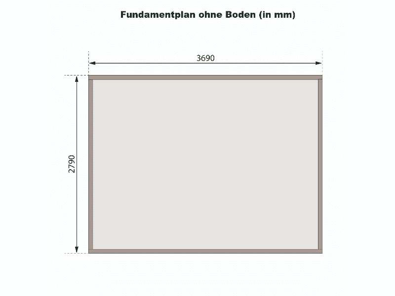 Karibu Gartenhaus Bastrup 8 natur