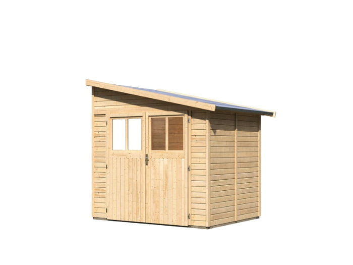 Karibu Gartenhaus Bomlitz 2 natur 19 mm