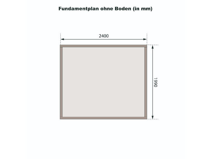 Karibu Gartenhaus Kandern 2 natur 28 mm
