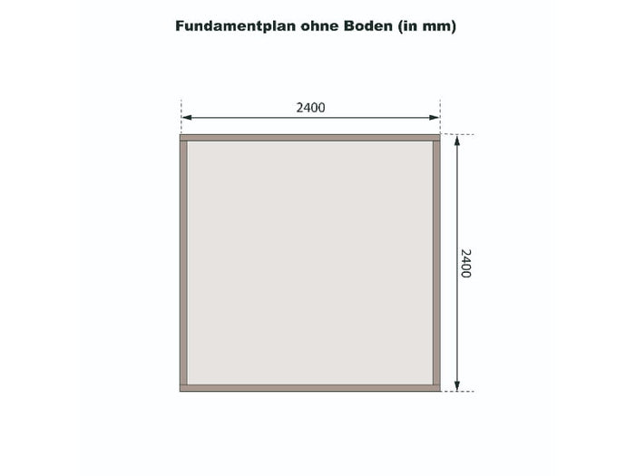 Karibu Gartenhaus Kandern 3 natur 28 mm