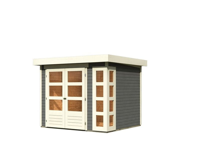 Karibu Gartenhaus Kerko 3 in terragrau 19 mm