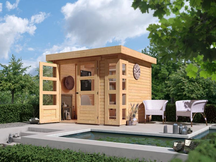 Karibu Gartenhaus Kerko 3 natur 19 mm