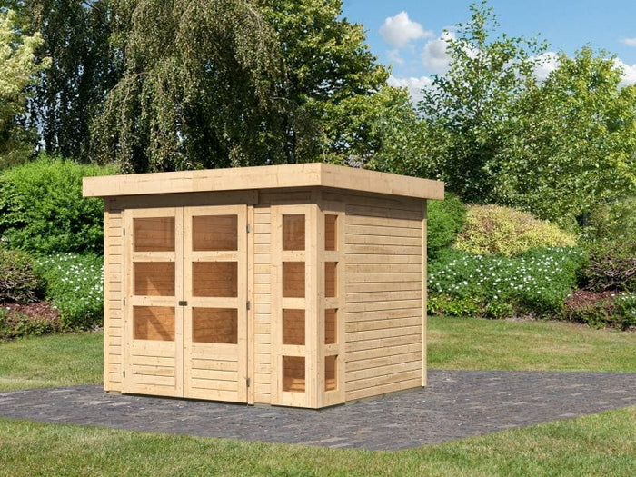 Karibu Gartenhaus Kerko 3 natur 19 mm