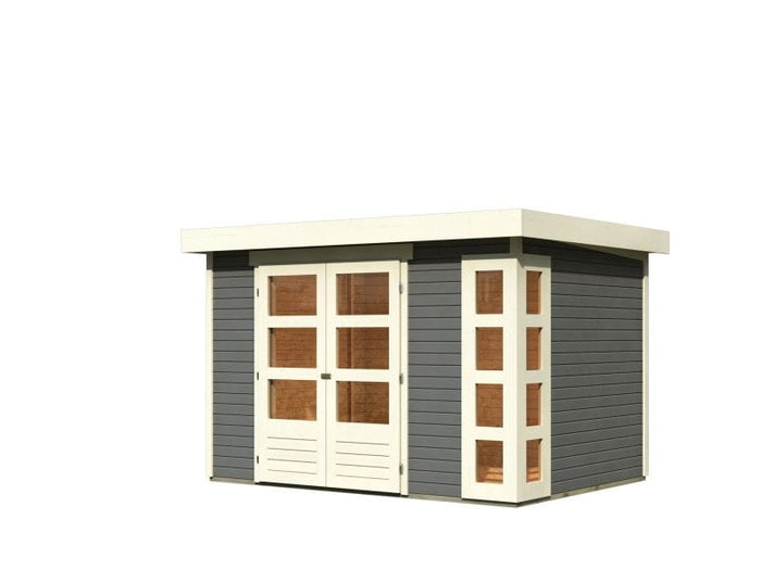 Karibu Gartenhaus Kerko 4 in terragrau 19 mm