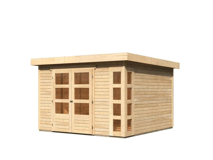 Karibu Gartenhaus Kerko 6 natur 19 mm